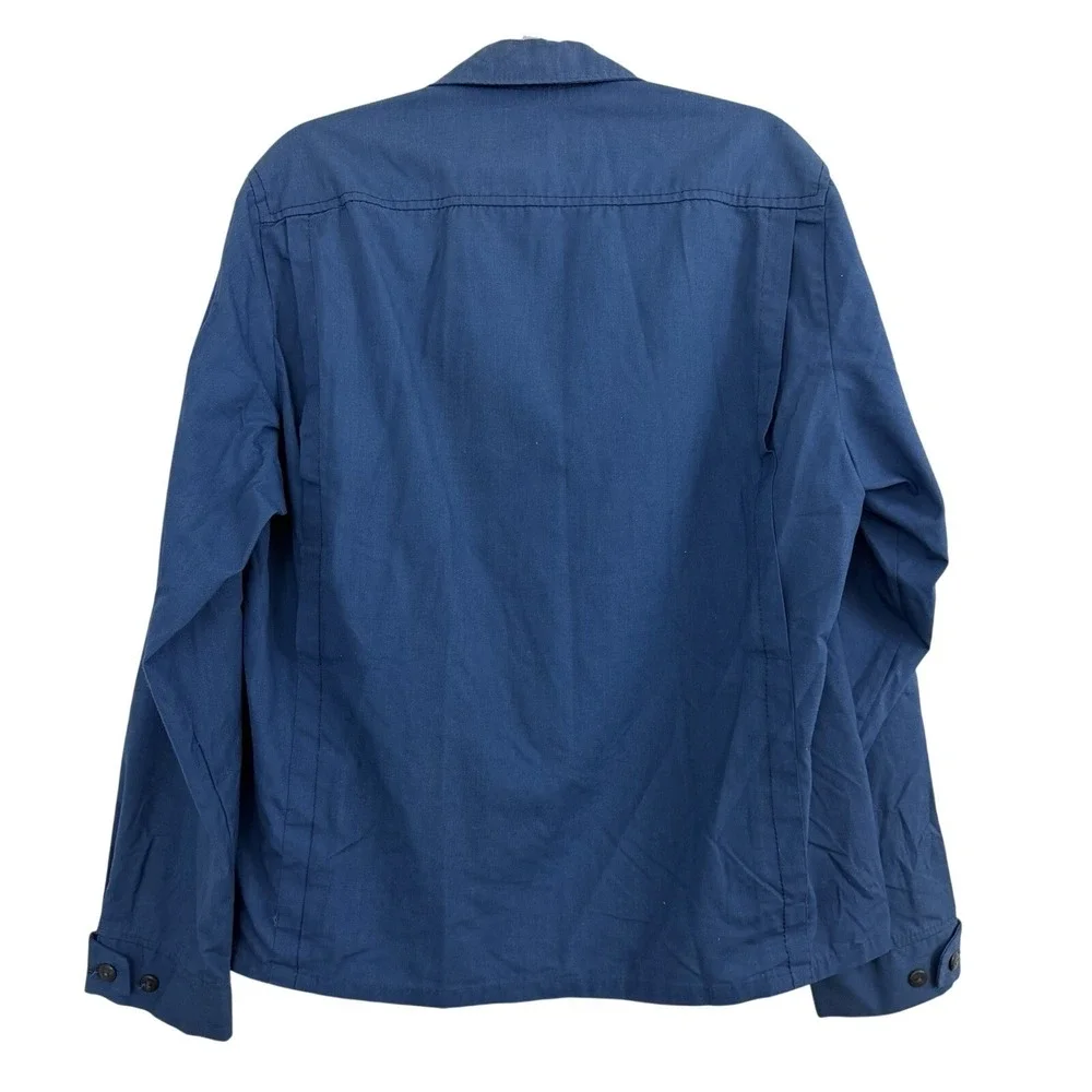 Vintage 80s 90s Derby Of San Francisco Full Zip Thin Jacket Mens Sz L Blue Retro